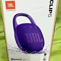 JBL Clip 5 Bluetooth Speaker Purple – Waterproof Wireless Portable Audio