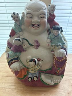 Vintage Chinese Famille Rose porcelain figurine