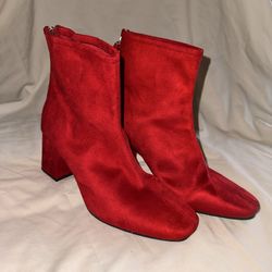 Suede booties