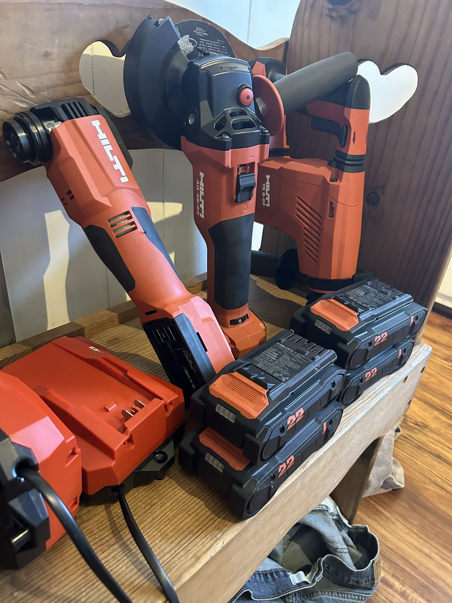 Hilti 22v Tools, Batteries, Chargers