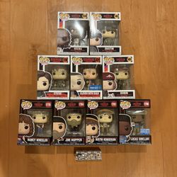 Stranger Things Funko Pops- Lot Of 11 New