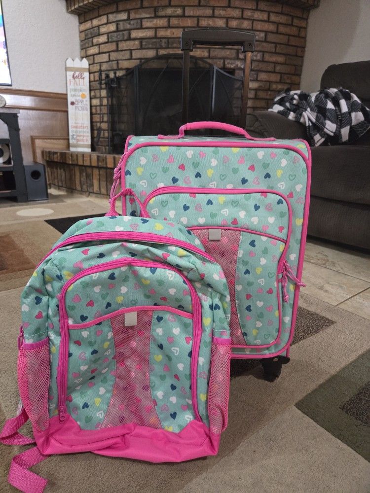 Hearts Luggage & Backpack Set