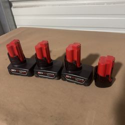 Milwaukee M12 Batteries 