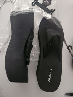 Black Platform Sandals Abound Size 10