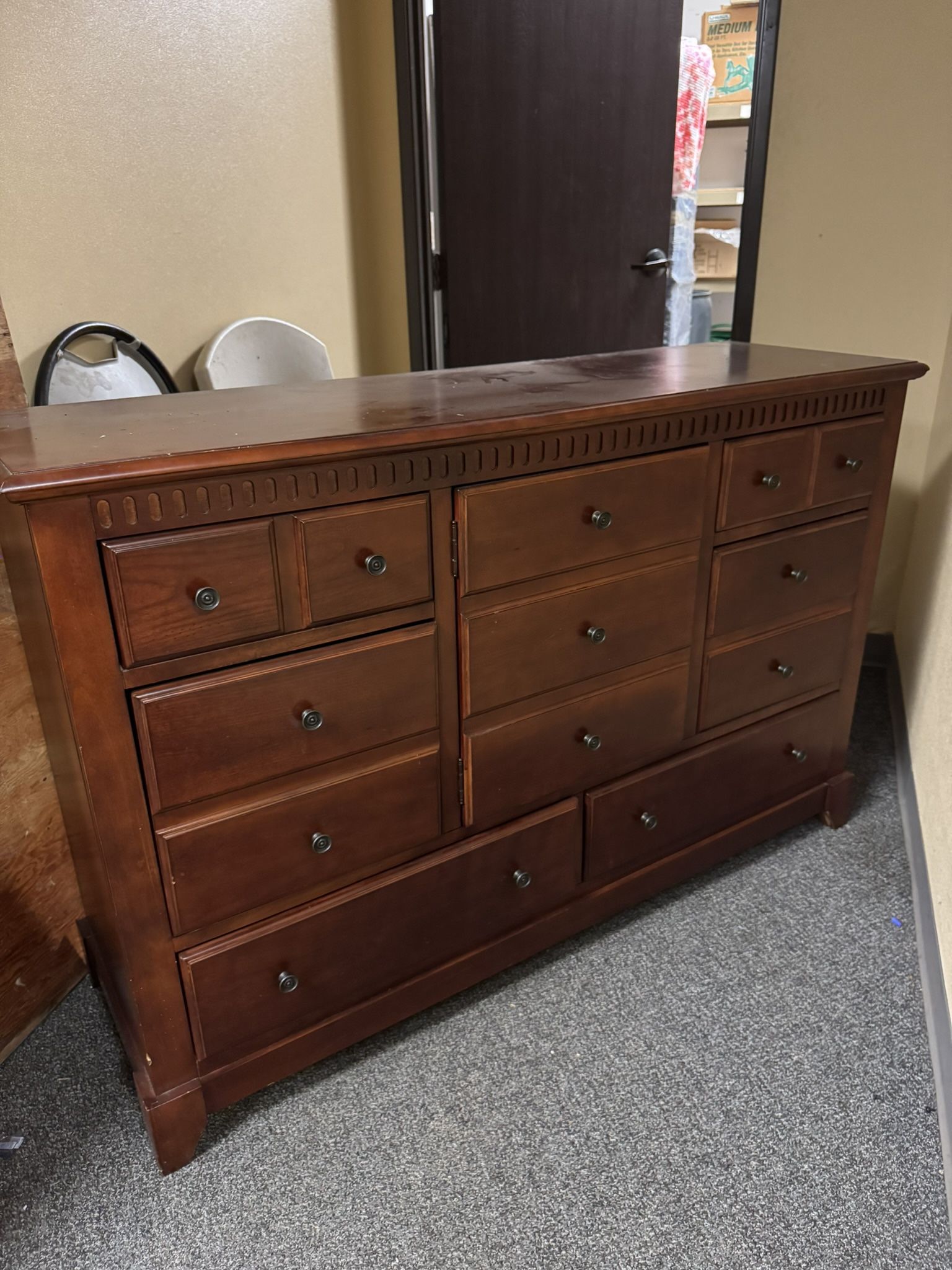 Dresser with Mirror & Night Stands