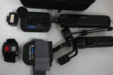 GoPro Hero 12 Black Camera Bundle W/Gimbal & Battery Grip