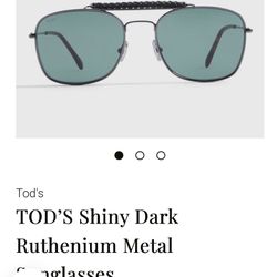 Tod’s Shiny Dark Metal Frame Sunglasses 😎 