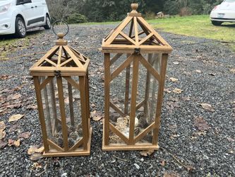 Two Decorative Lanterns From Pier One
