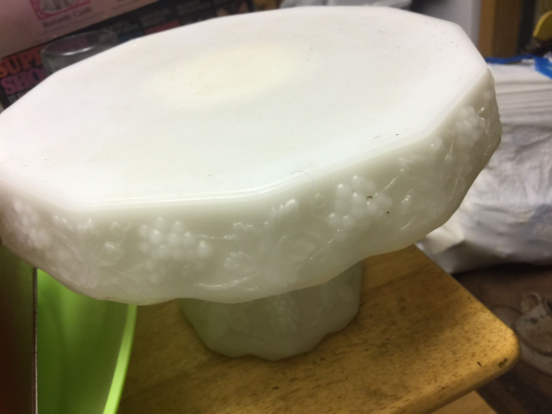 Porcelain Ornate Cake plate pedestal