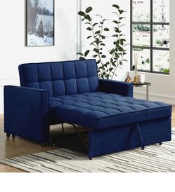 KORZEY 3 in 1 Convertible Sofa Bed, Pull Out Sofa Couch with 3-Level Adjust Backrest, Fold Out Couches, Futon Loveseat Sleeper for Living Room, Apartm