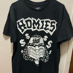 Homies Limited Edition T Shirt Tee Que Pasa Black Size XL DGA Tees