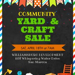 Community Yard & Craft Sale