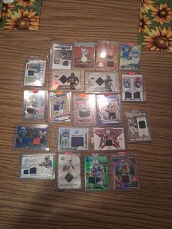 NFL Football Trading Cards Lot with Jerseys and Autos