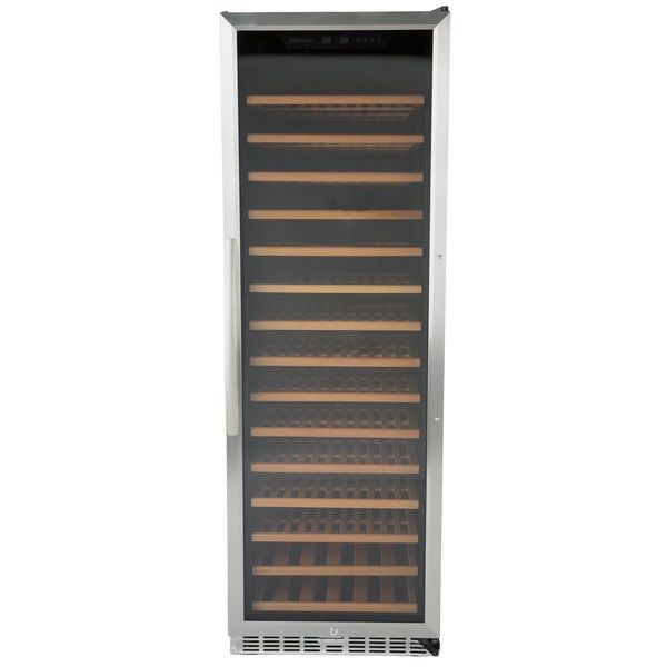 Eurodib USF168S Single Section 168-Bottle Single Temperature Full Glass Door Wine Refrigerator