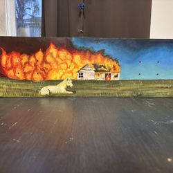 HAND PAINTED SKATEBOARD 