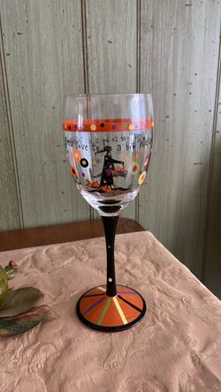 Halloween Wine Glass