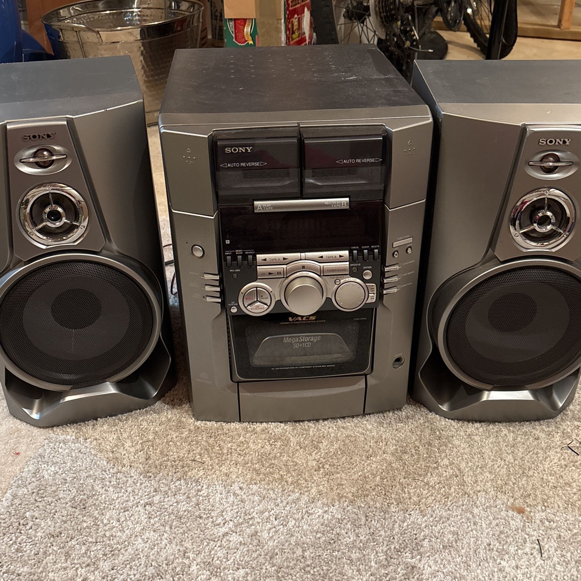Sony Stereo System With Surround Sound