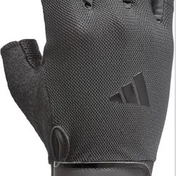 Adidas Essential Training Gloves Black Large  *** Fits tight**  