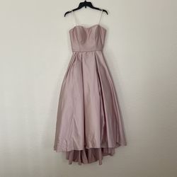 Gold Rose Strapless Ball Gown Size 8