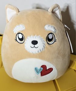 NWT! Squishmallows CHLOEYANA the DOG, Hearts, Valentine's Day, 8”