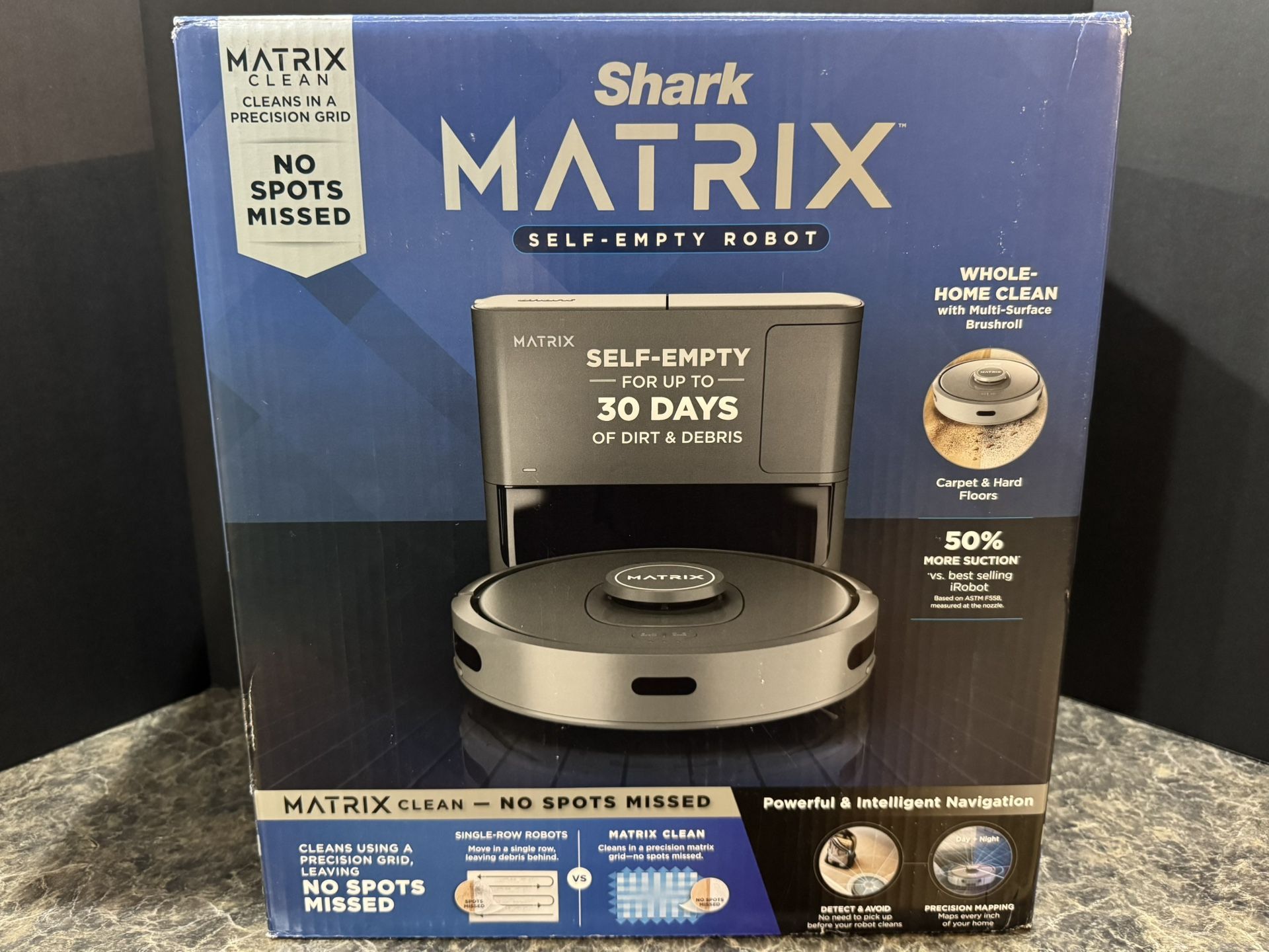 Shark Matrix Self-Empty Robot