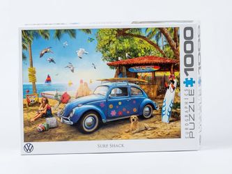 VW Surf Shack 1000-Piece Jigsaw Puzzle – Complete Set!