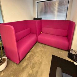 Cheap Sofa/Couch Pink 2 Couches