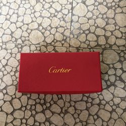 Cartier Rimless Gold Metal Square Sunglasses Black Lens Men's Designer