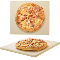 12-Inch Square & Round Pizza Baking Stones 