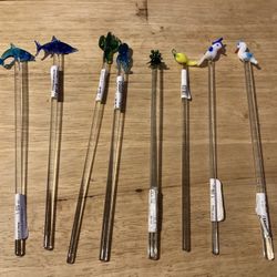 Set Of 8 Swizzle Sticks Drink Stirrers