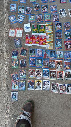 football and baseball cards