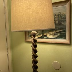 $450- Very Tall Vintage Barley Twist Floor Lamp 