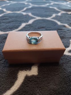 Sterling Silver Topaz Ring