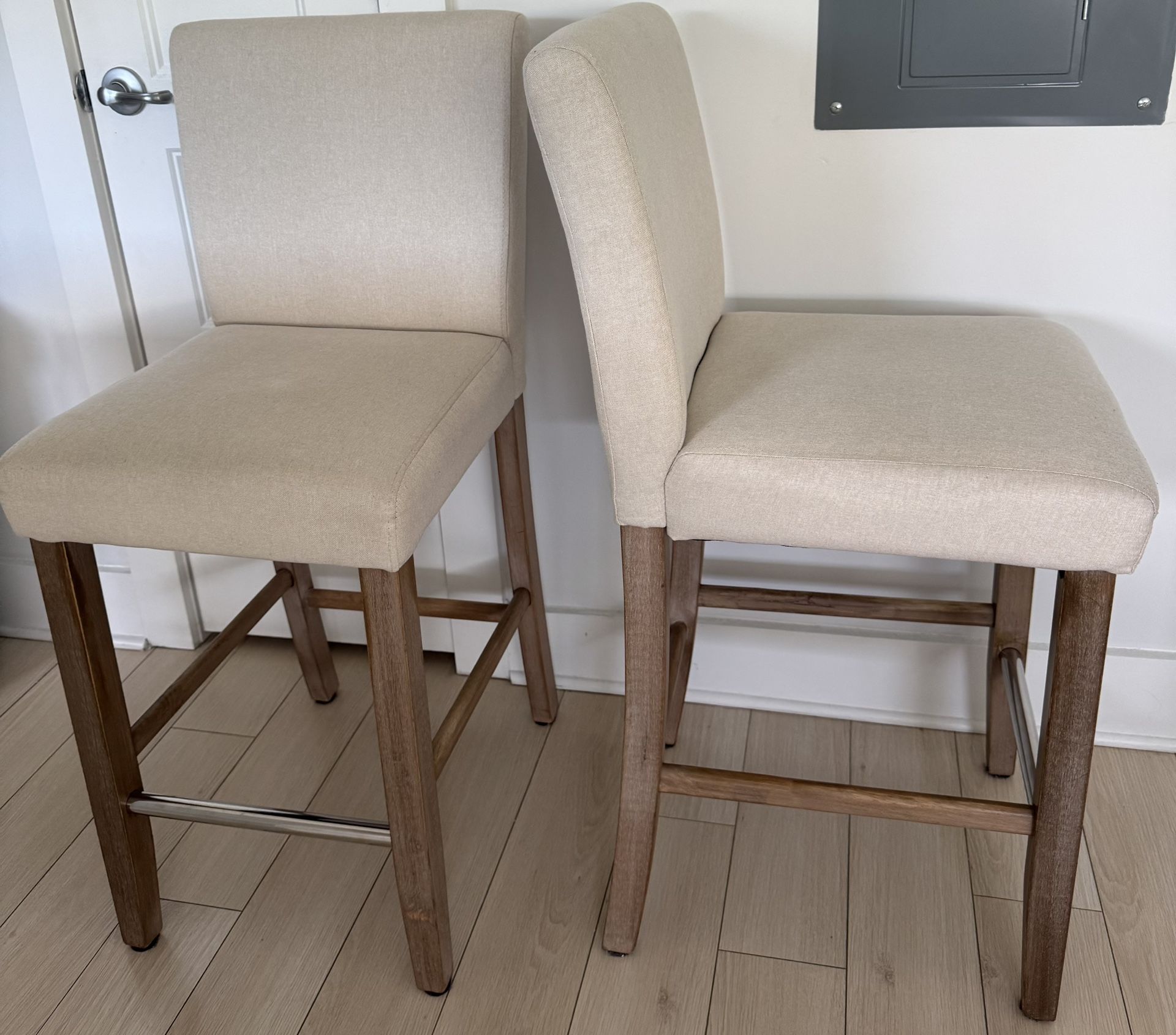 Beige Counter Height Stools 26 Inches