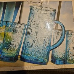 Serving Pitcher And Glasses