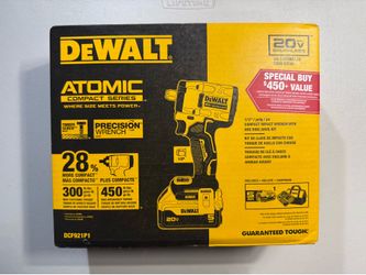 DEWALT ATOMIC 20V MAX 1/2 Inch Cordless Impact Wrench Kit  (DCF921P1)