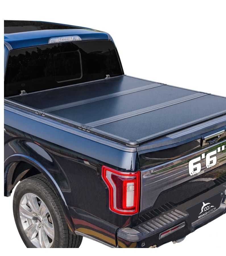 Hard Folding Truck Bed Tonneau Cover Compatiable With Ford F150 F-150 2015-2025 6.5 FT Standard Box, Tri Fold Style