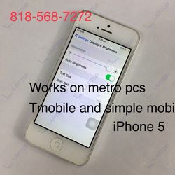iPhone 5 work some T-Mobile simple mobile and MetroPCS