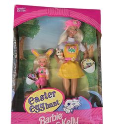 Barbie & Kelly Easter Egg Hunt Special Edition Vintage Dolls New in Box 1997