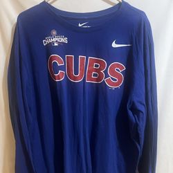 Nike Men's XXL Chicago Cubs 2016 World Series Champions Long Sleeve Roster Tee Used Good Condition $25 Meet Up In Irving @dfwgoods 