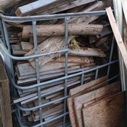 Heavy-Duty Metal Crate / IBC Cage With Wood 