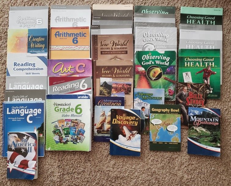 Abeka 6th Grade Homeschool Curriculum