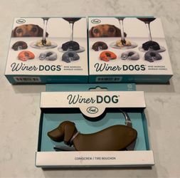 Trio of Winer Dogs Wine Markets and Corkscrew, Brand New