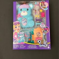 New Sealed polly pocket teddy bear purse set