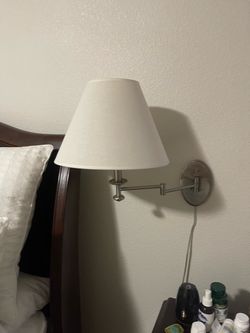 Brushed Nickel Swing Arm Wall Sconce