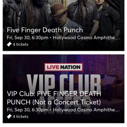 Five Finger Death Punch Tickets 
