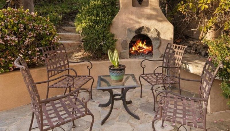 Set A Four Iron Patio Chairs