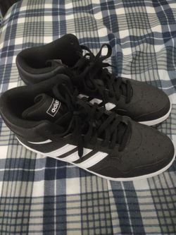 Adidas Mid-Top Black and White Sneakers