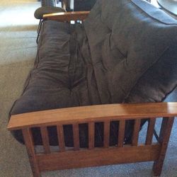 FULL / DOUBLE size  Wood Arms FUTON Only