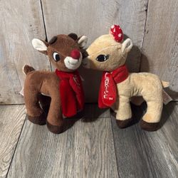 Plush Rudolph And Clarice 